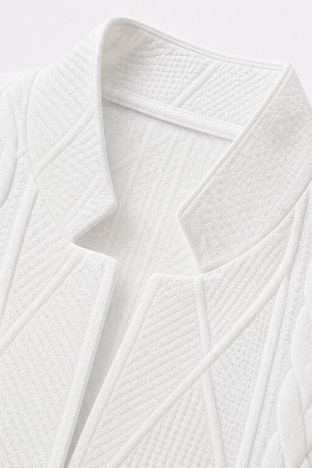Cable Knit Button Front Jacket