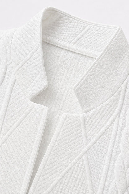 Cable Knit Button Front Jacket