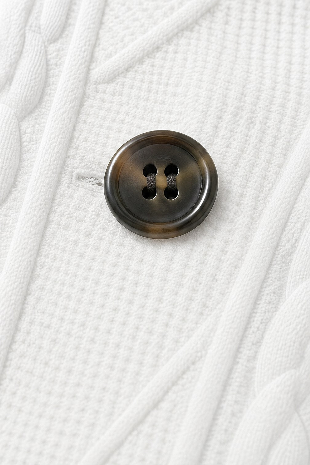 Cable Knit Button Front Jacket