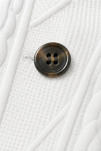 Cable Knit Button Front Jacket
