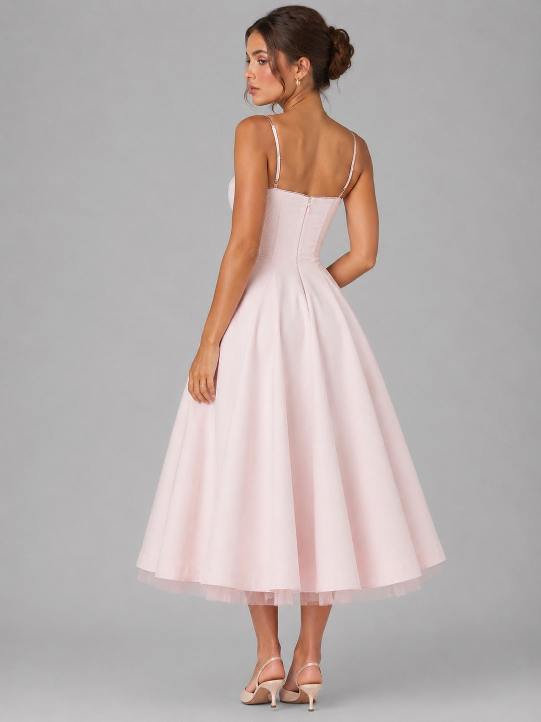 Corset Sweetheart Midi Dress
