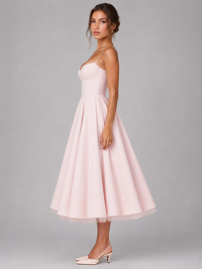 Corset Sweetheart Midi Dress