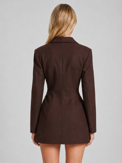 Double Breasted Mini Blazer Dress