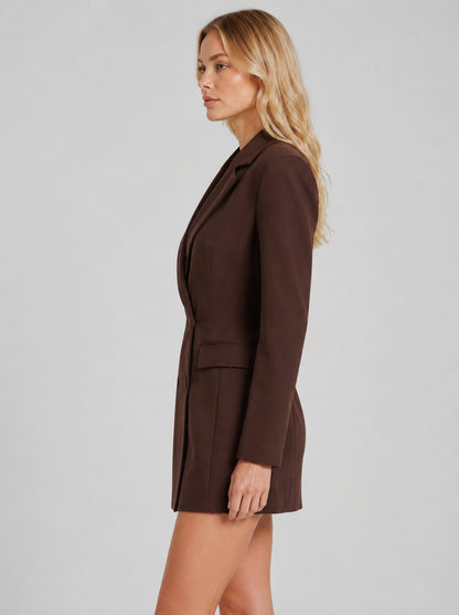 Double Breasted Mini Blazer Dress