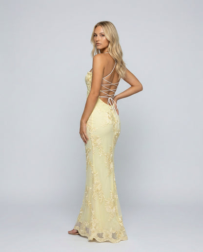 Embroidered Floral Maxi Dress