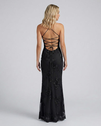 Embroidered Floral Maxi Dress