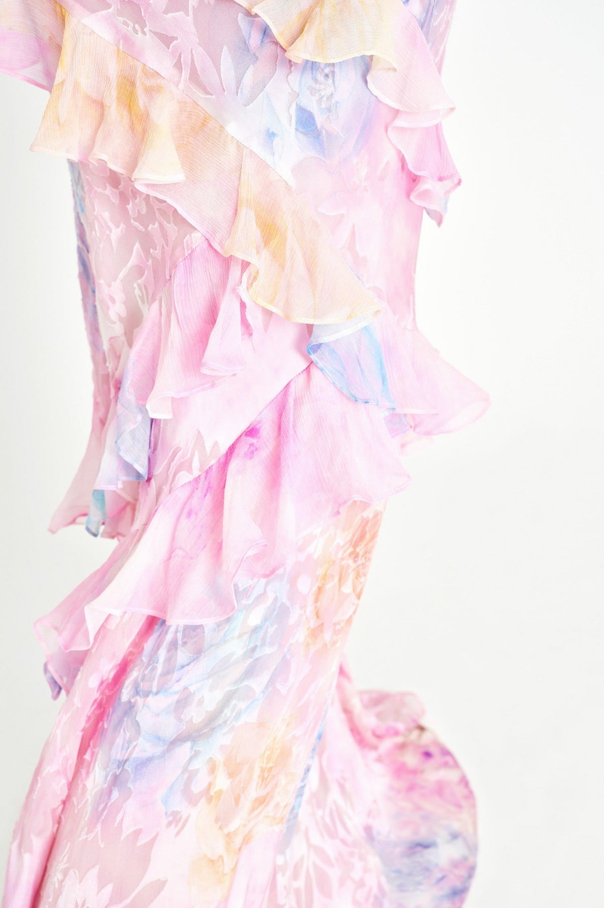 Floral Tiered Ruffle Maxi Dress