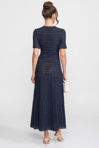Knit Button Front Maxi Dress