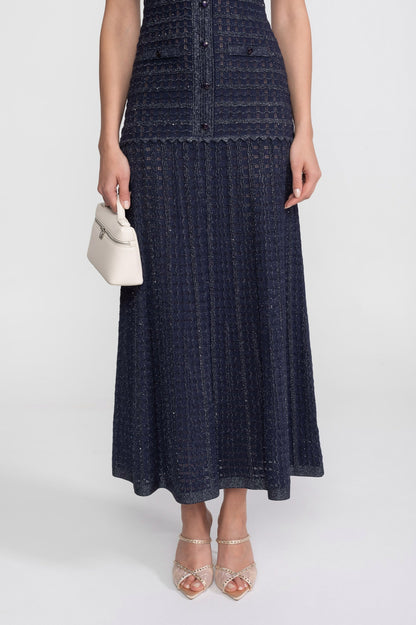 Knit Button Front Maxi Dress