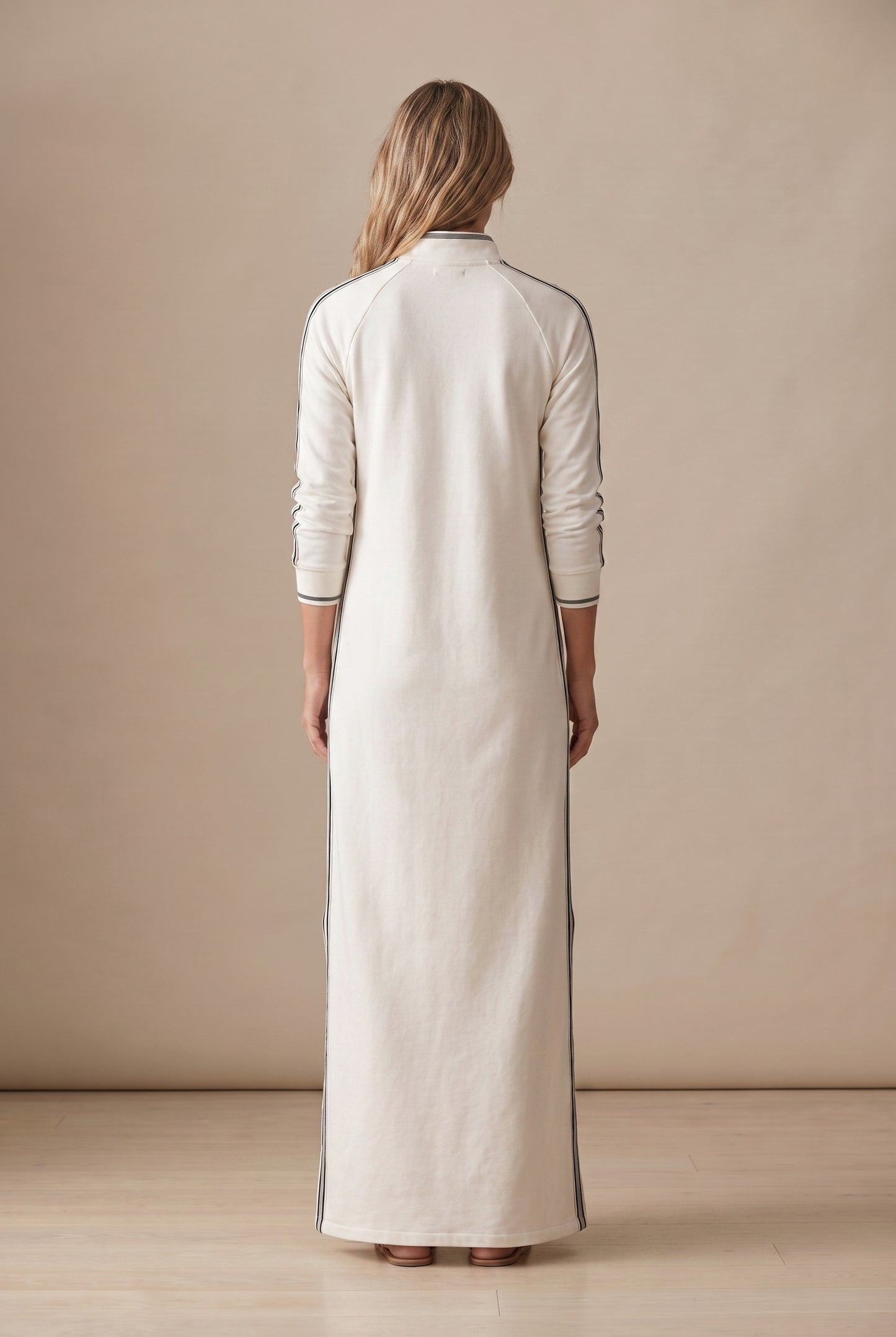 Long Sleeve Polo Maxi Dress