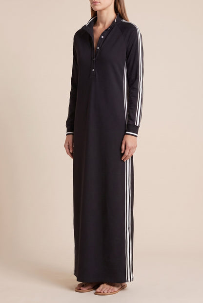 Long Sleeve Polo Maxi Dress