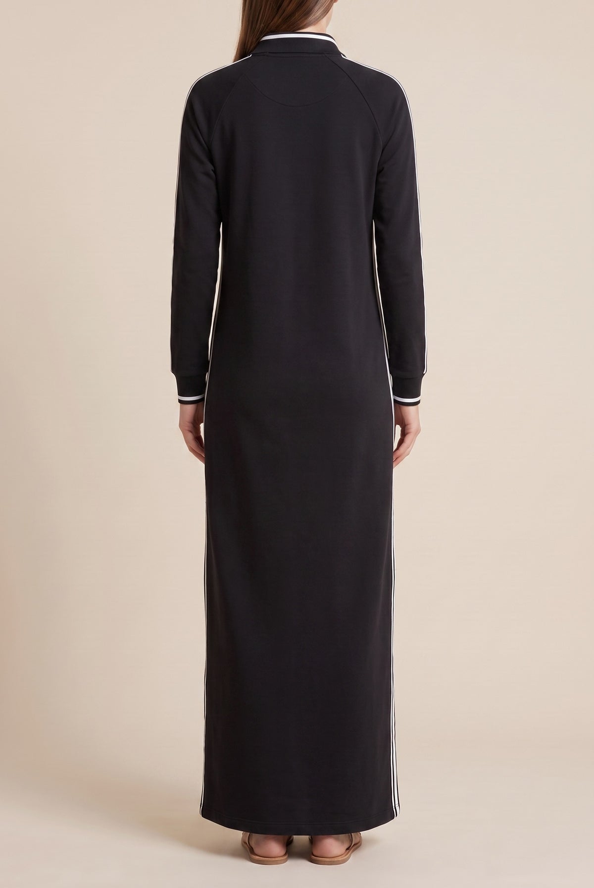 Long Sleeve Polo Maxi Dress