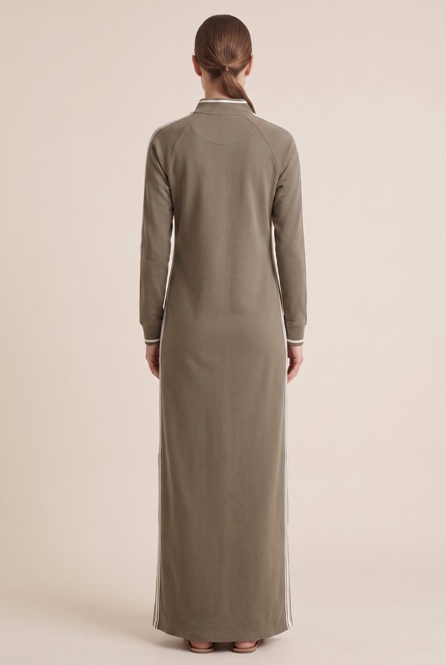 Long Sleeve Polo Maxi Dress