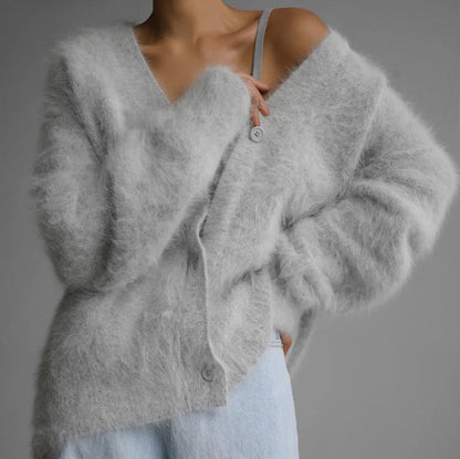 Off Shoulder Knit Cardigan