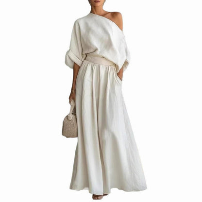 Off Shoulder Wide Leg Set