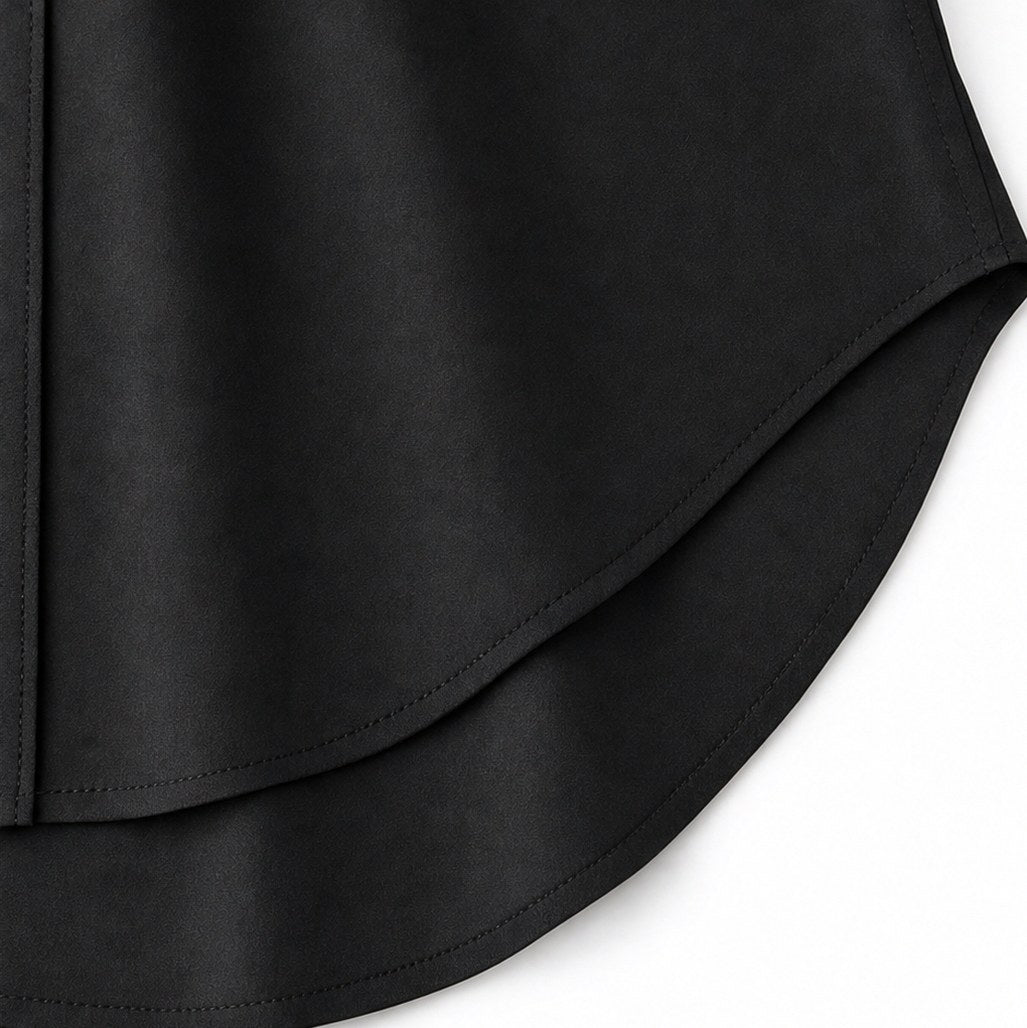 Poplin 3/4 Sleeve Midi Shirt Dress