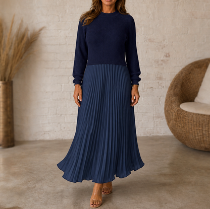 Ribbed Long Sleeve Sweater Maxi Skirt Set