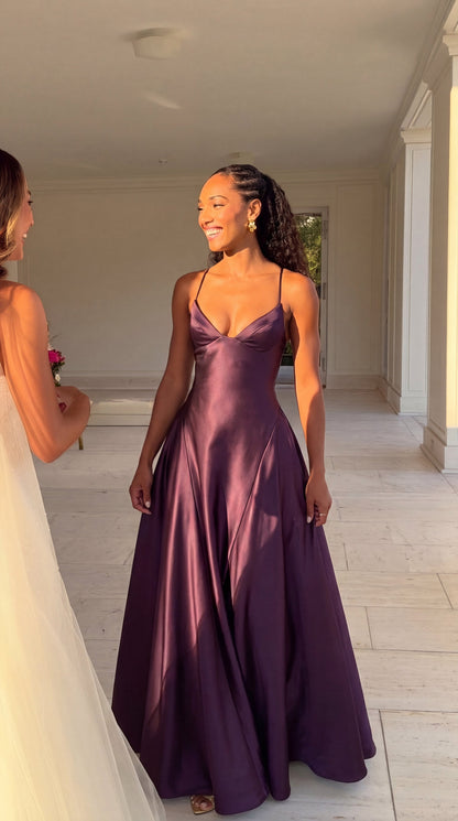 Satin Corset Maxi Dress