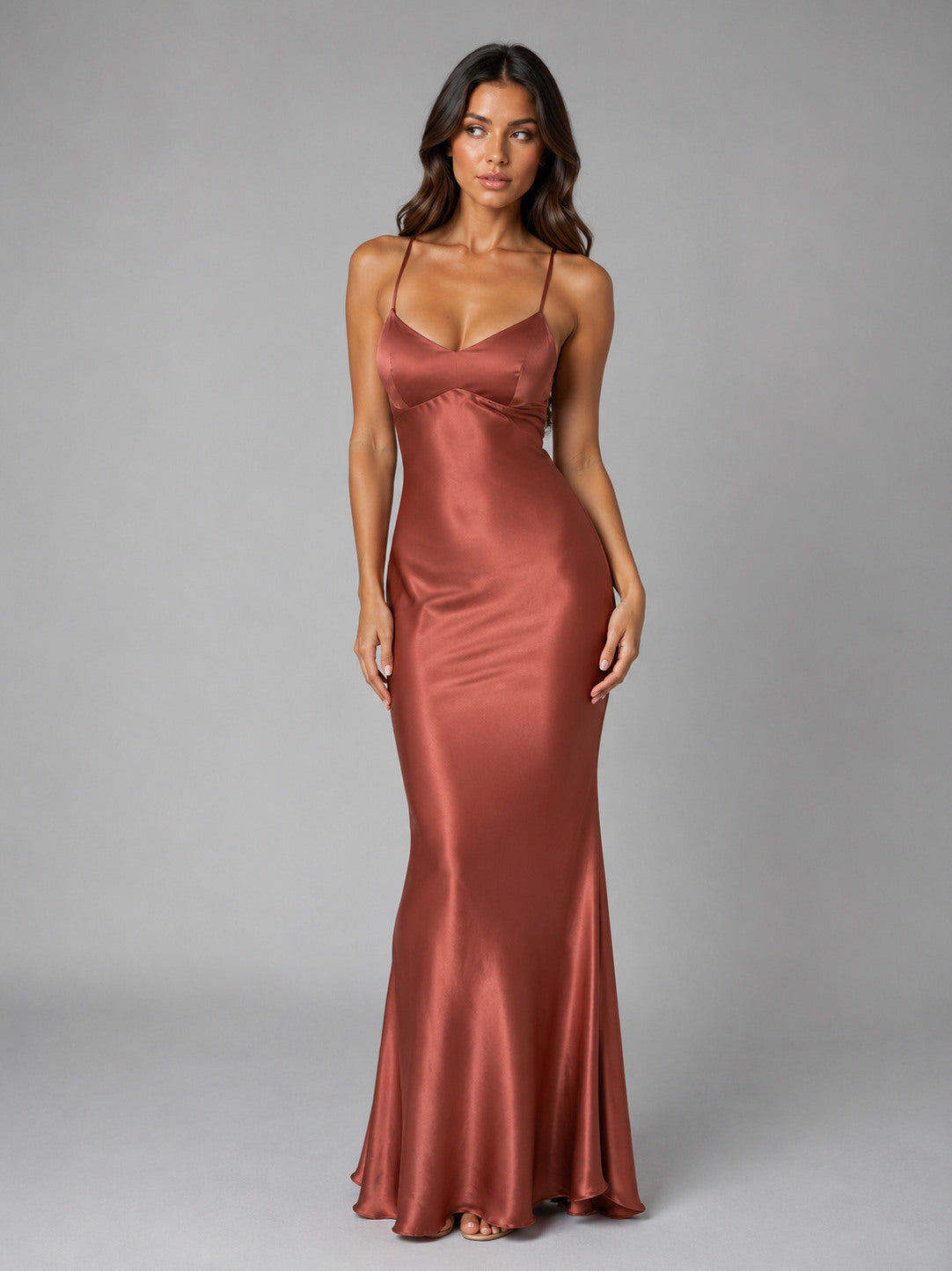 Satin Sweetheart Slip Maxi Dress