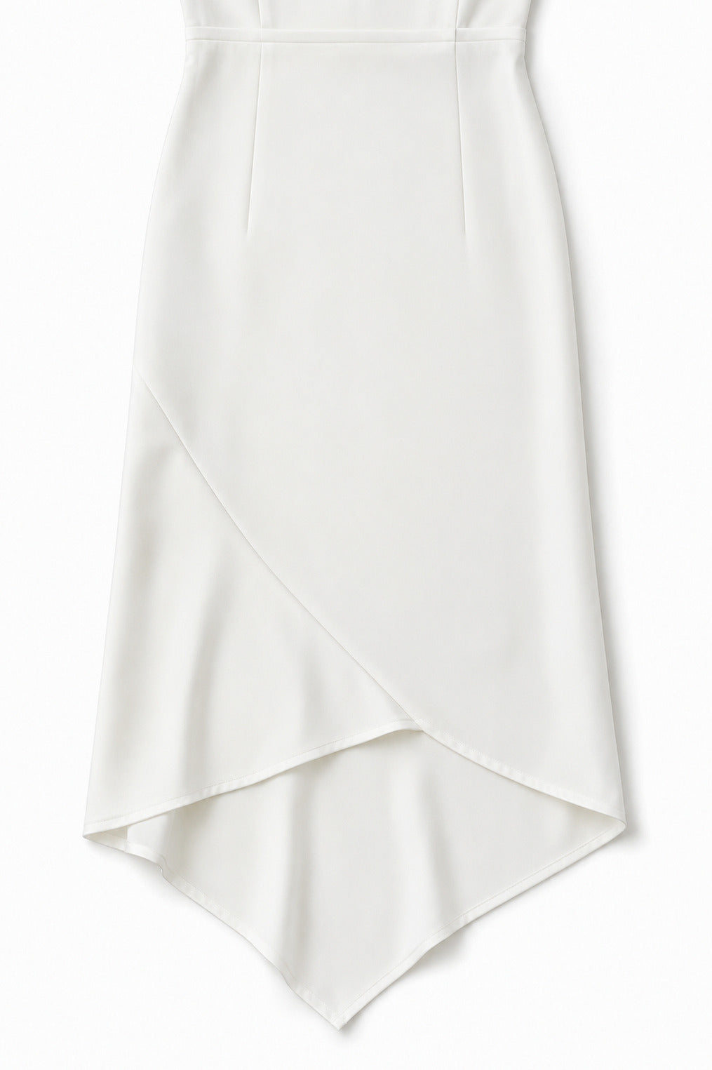 Satin Wrap 3/4 Sleeve Midi Dress