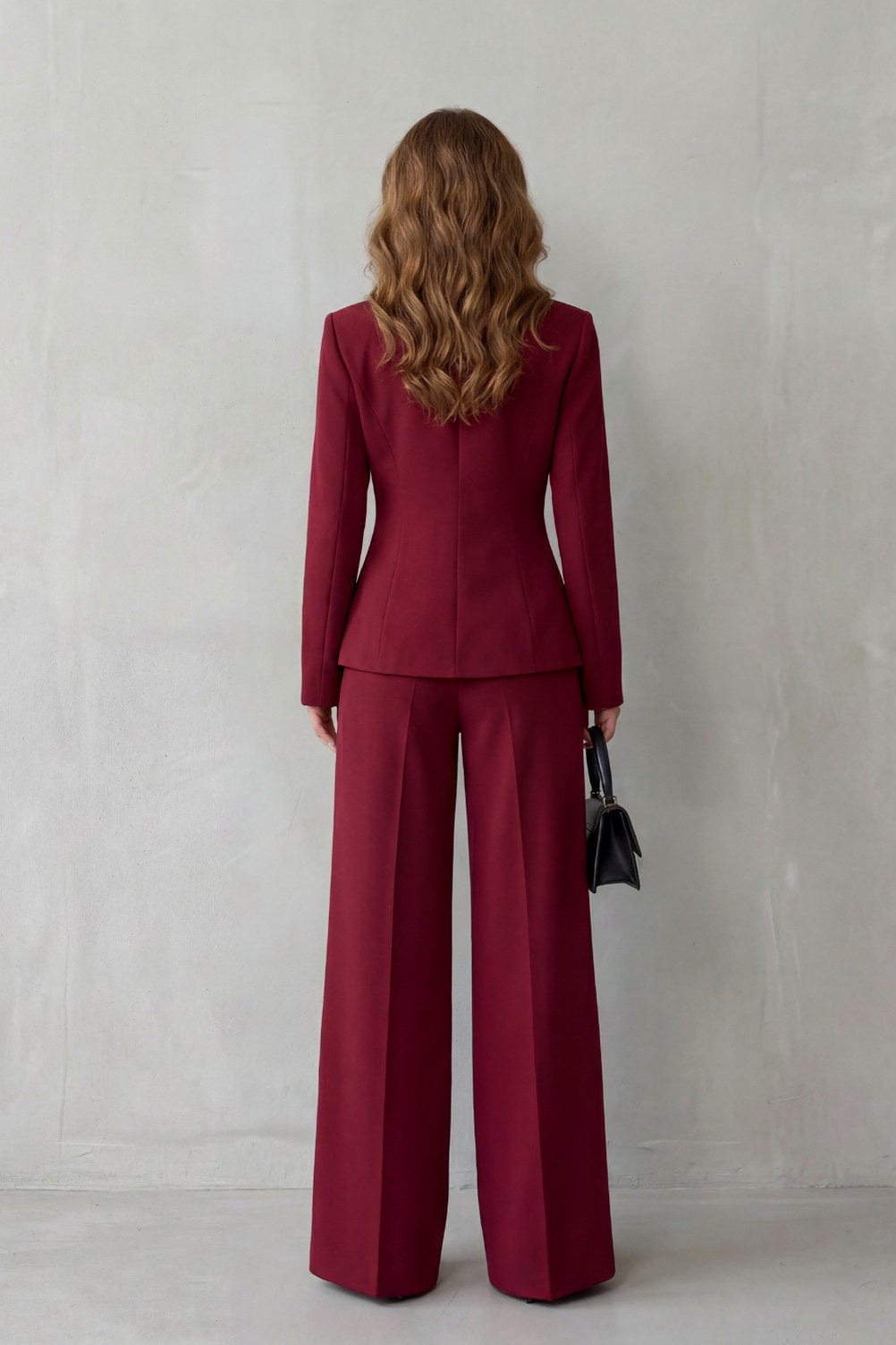Shawl Collar Long Sleeve Blazer and Pants Matching Set