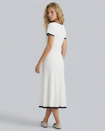 Short Sleeve Knit Midi Dress