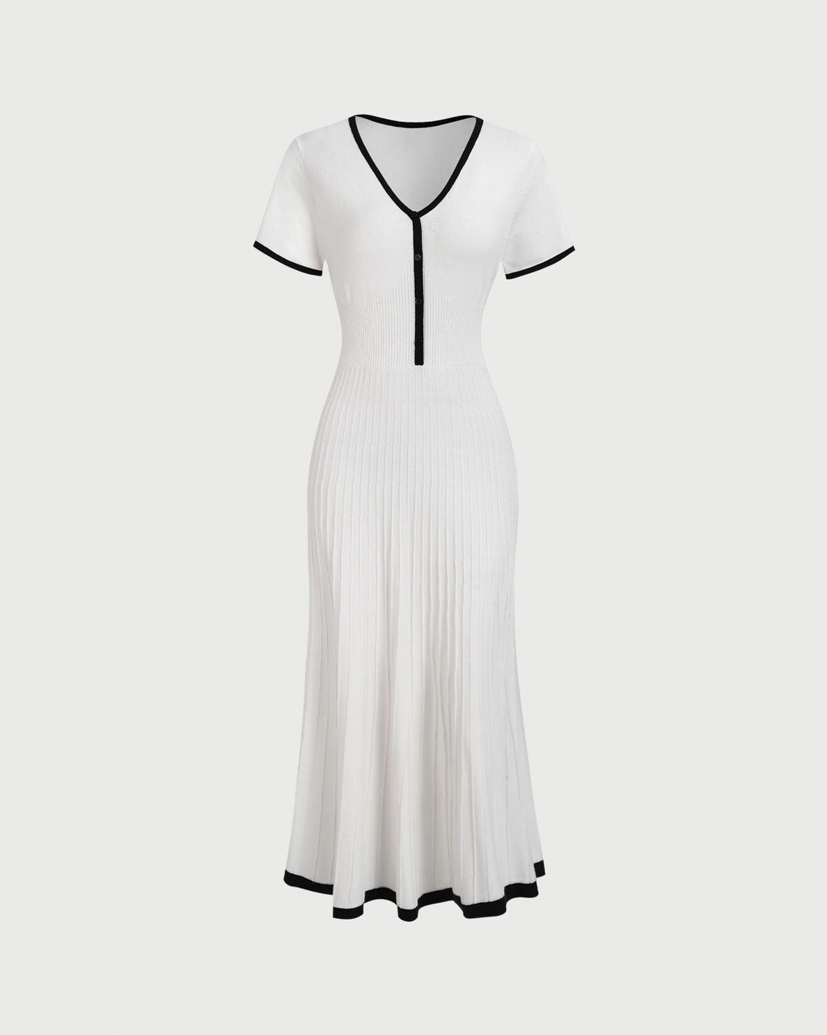 Short Sleeve Knit Midi Dress