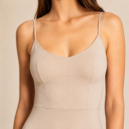 Spaghetti Strap A-Line Maxi Dress
