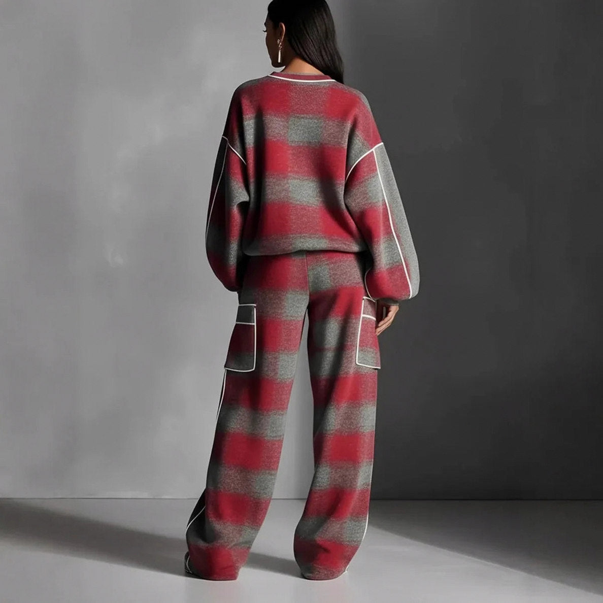 Striped Knit Matching Set