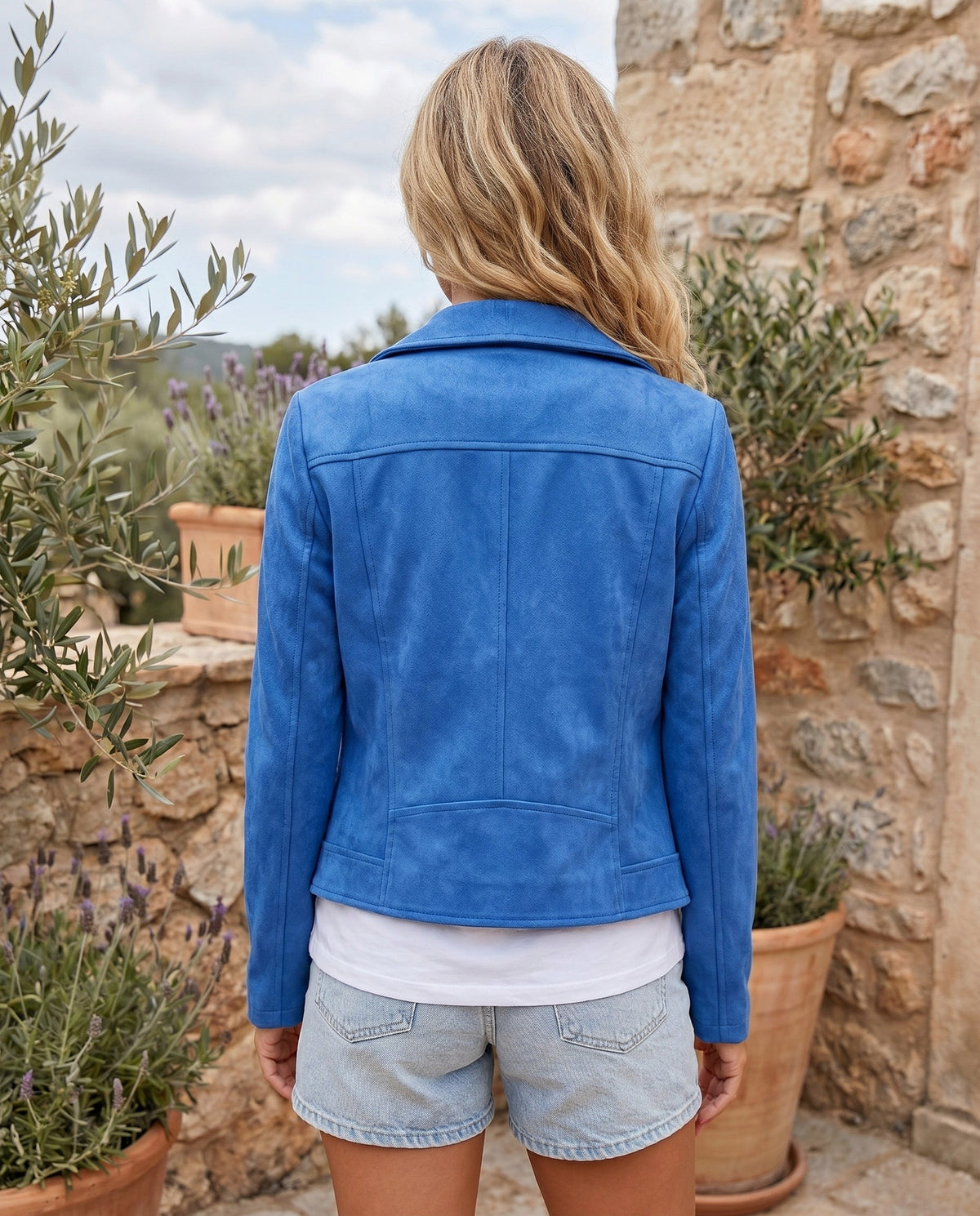 Suede Moto Jacket