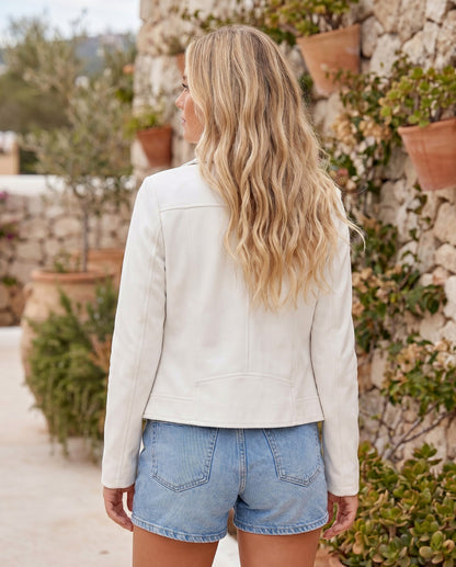 Suede Moto Jacket