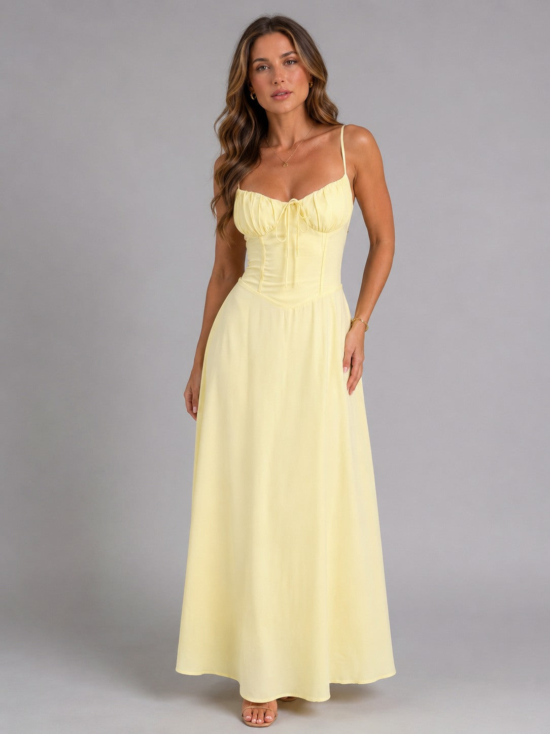 Sweetheart Bustier Maxi Dress