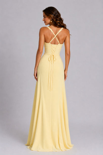 Sweetheart Twist Front Maxi Dress