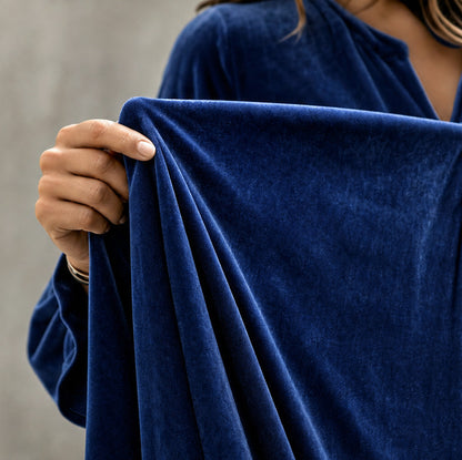 Velvet Long Sleeve Maxi Dress